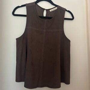 Chloe and Katie Brown Sleeveless Top